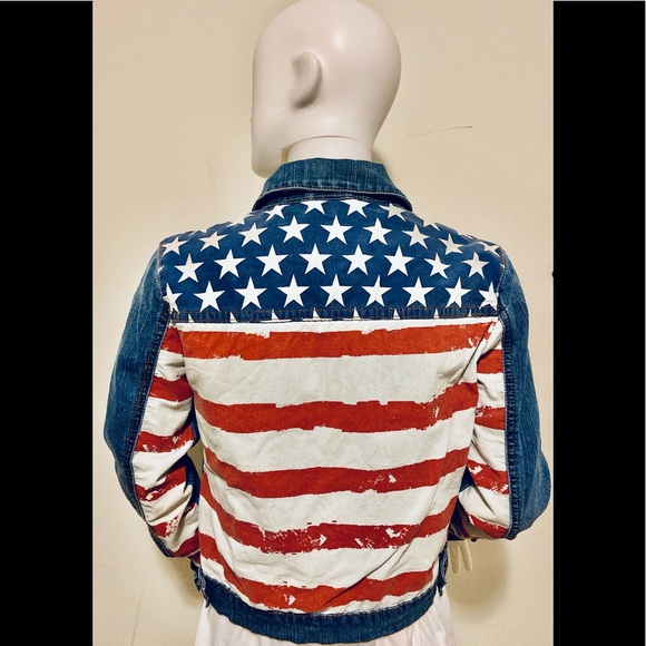 🇺🇸🇺🇸 FOREVER 21 Premium Denim USA Jacket🇺🇸🇺🇸 - Picture 8 of 16